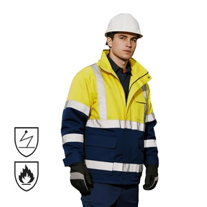 CE Certificate Winter Antistatic Coal Mine Fireproof Miner Work Construction Worker Mining Safety Uniform for Men