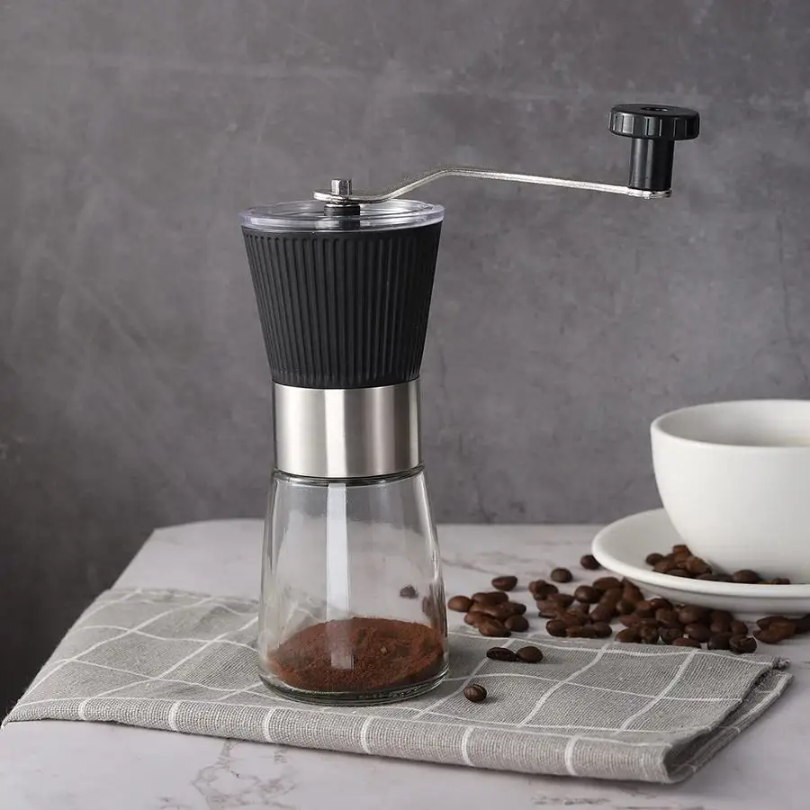 Sulti-function Stainless Steel Glass Ceramic Burr Grinders Stainless Steel Hand Crank Coffee Grinder for Sale