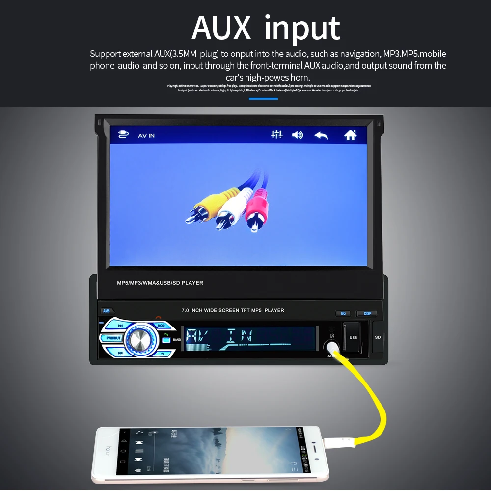 Auto 7inch MP5 Player User Manual Car Radio