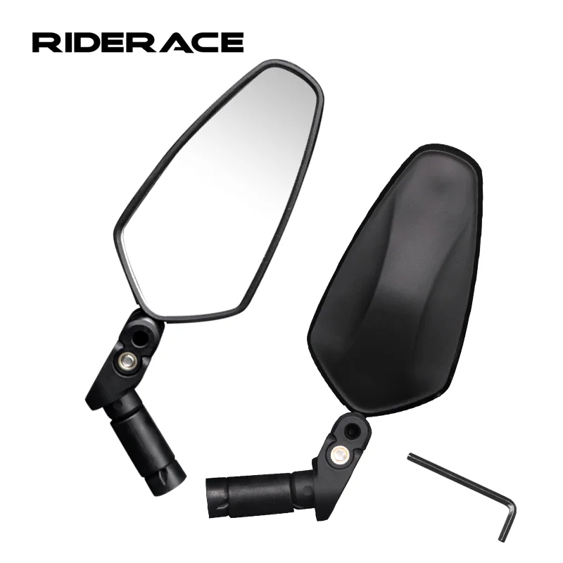 Rétroviseurs Pour Vélo - Lot De 2 - Diamètre 75 Mm, Tige 120 Mm - Fixation Sur Guidon, Réglable - Sécurité