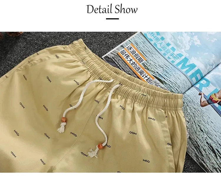 Großhandel für Herren, locker geschnittene Shorts, lässig, locker gestrickt, gerade Freizeithosen, Baumwolle, kurze Hosen, Hosen, Shorts, Pants610_voghion.com