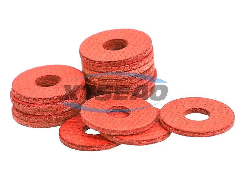 Красная волоконная шайба XTSEAO/изоляционная прокладка уплотнитель для волоконных