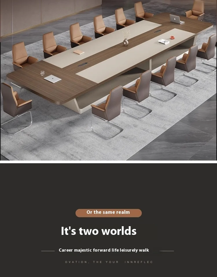 Modern Wood Extendable Conference Table for Hotel & School Use Large Creative Negotiation Commercial Office Furniture