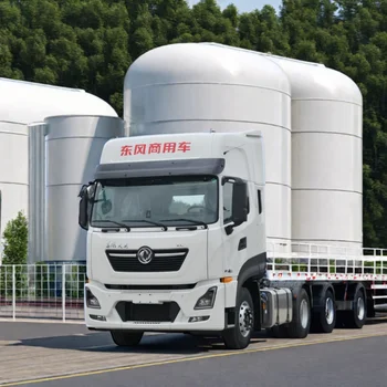 Dongfeng Commercial Vehicle's New Tianlong KL 6X4 LNG Tractor (Liquid Slow) 520 HP Heavy Truck Left-Hand Efficient Logistic