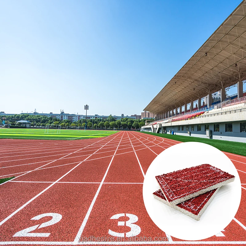 IAAF Approved Outdoor Running Track Durable Athletic Materials