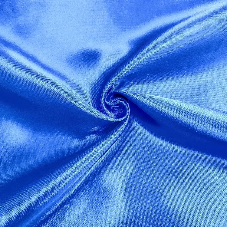 Wholesale Satin Fabric Bulk Stock Silky Smooth 75gsm Satin Fabric Roll