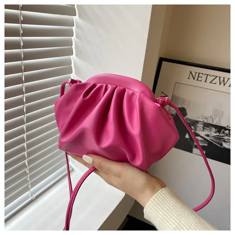 Wholesale 2023 Designer Dumpling Shaped Clutch Bag Candy Color