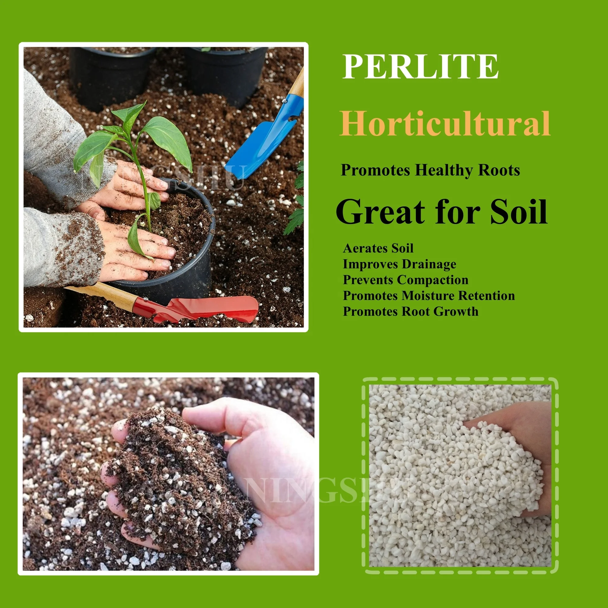 Perlite pour plante - Qualité horticole - Sacs de 5 à 100L