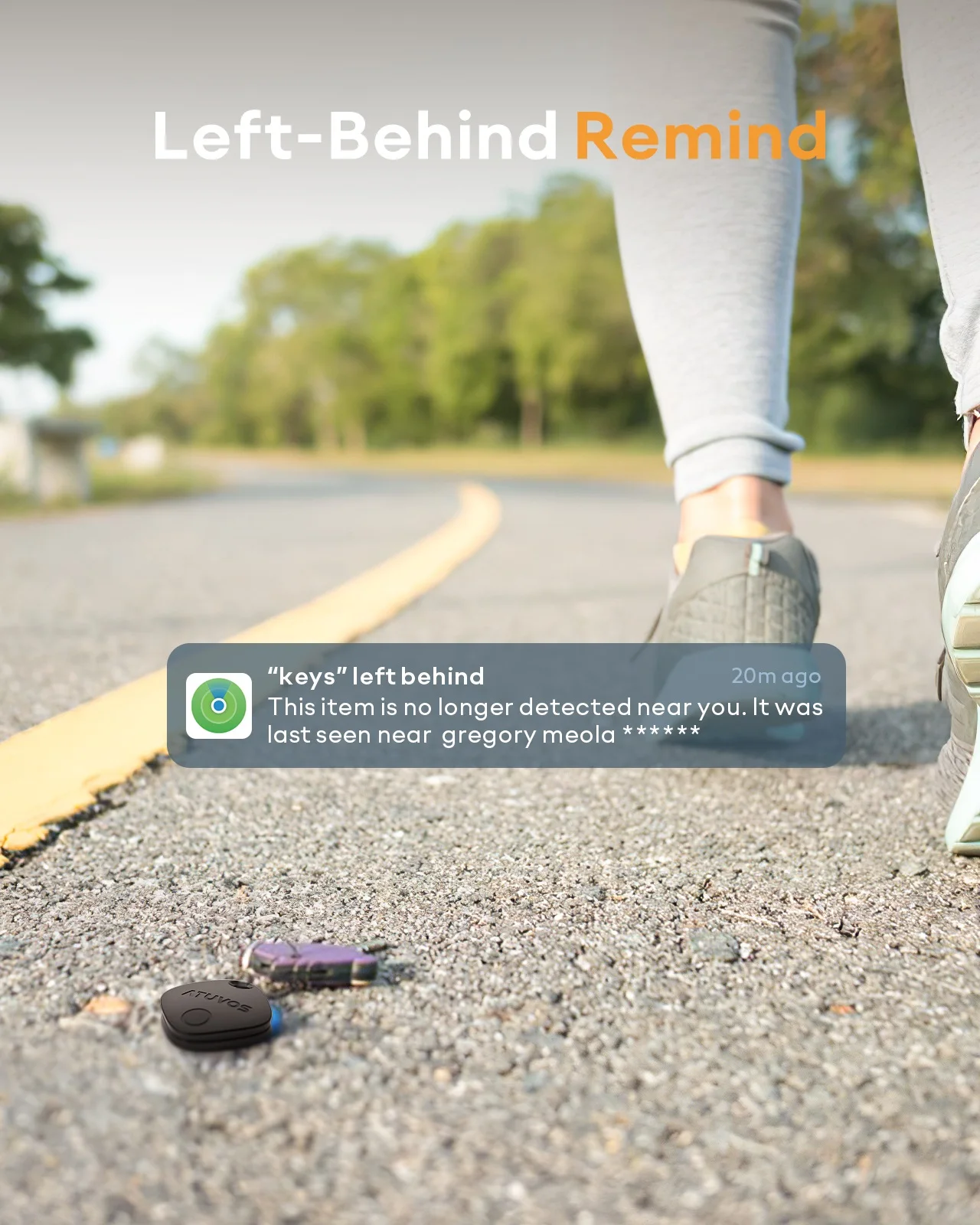 2024 Best Selling ATUVOS Smart GPS Pet Tracker & Locator Wi-Fi & Bluetooth Anti-Lost System Easy to Use with FindMyIt App