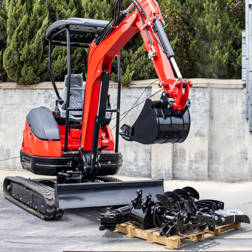 2Ton 2.5Ton Hightop HT25J Mini Excavator Diesel Earth Moving Machinery Digger Parvus CE Approbatus