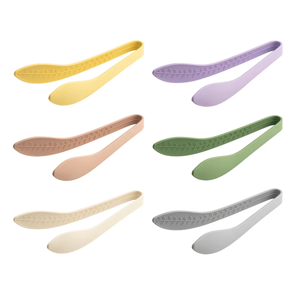 Silicone Toast Tongs Salad Tongs for Cooking Salad BBQ Toast Grilling Locking Frying Baking Steak