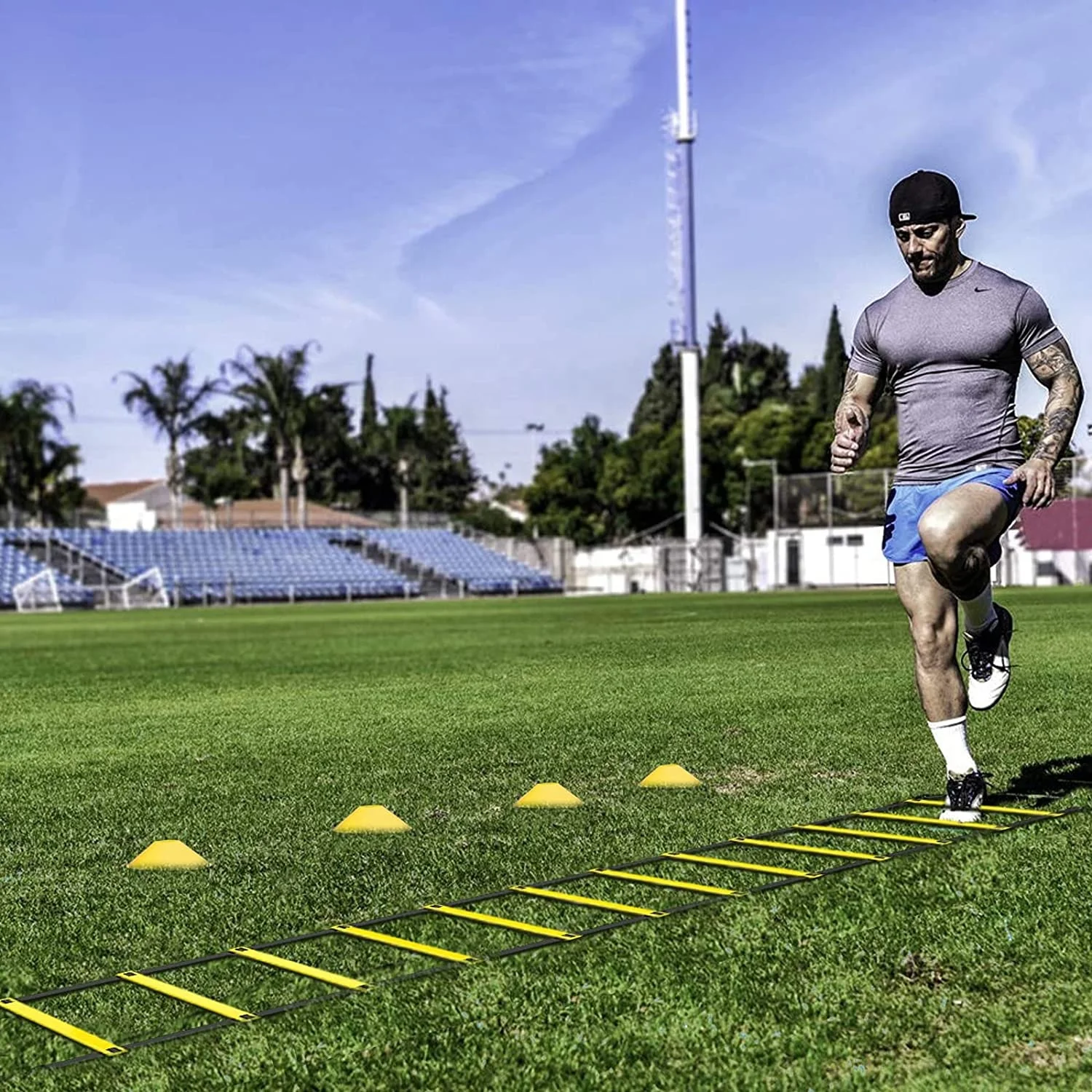 Football Fitness Feet Speed Agility Ladder Training Set