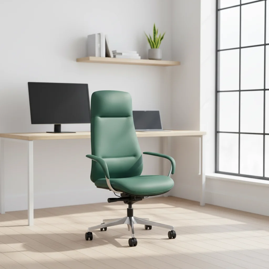Premium Modern Ergonomic Leather Water Transfer Executive Chair 5