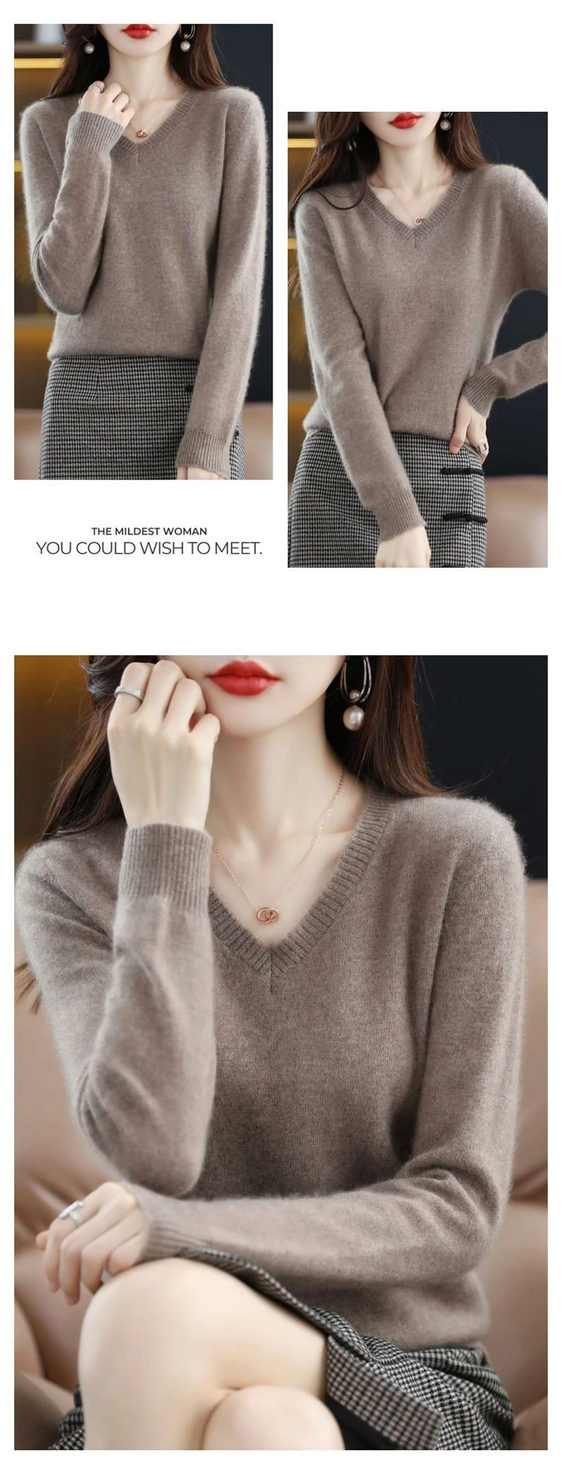 Casual Solid Color Pullover Sweater