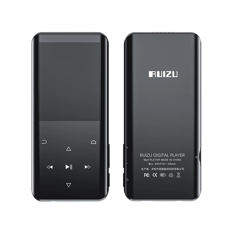 Latest New Design Ruizu D25 Smallest With Voice Recorder Small Christmas Gift Free Songs Download MP3 Music Player