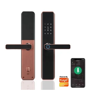 Anchor Ttlock Intelligent Unlocking Smart Door Lock Fingerprint Recognition Password Digital Intelligent Lock Alloy Glass Doors