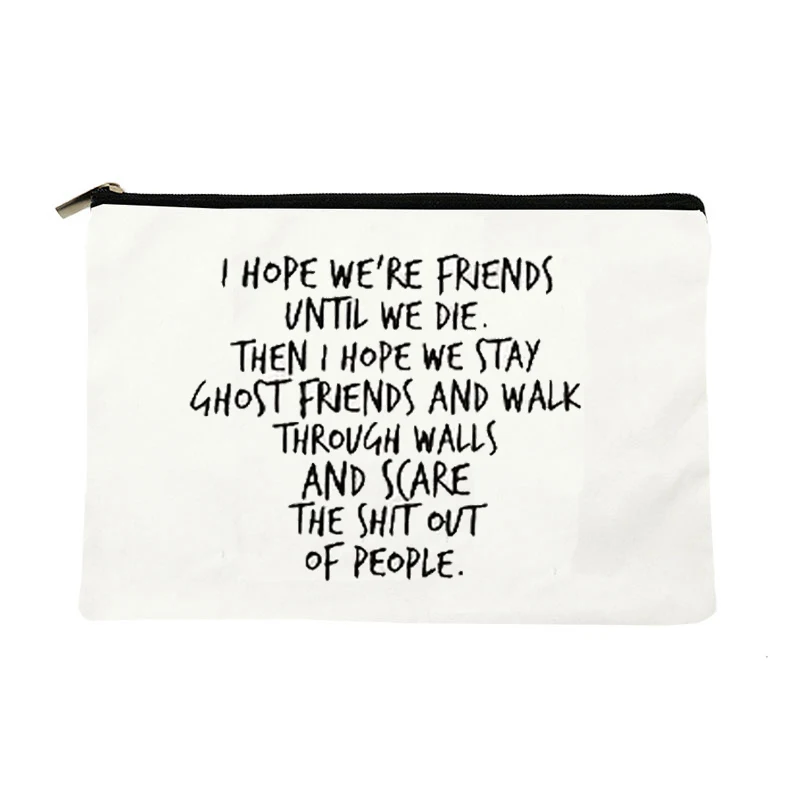 1 pc Stylish Cosmetic Bag pattern Personalized Makeup Bag Travel Toilet Storage Bag Cosmetic Pouch bachelorette party gift