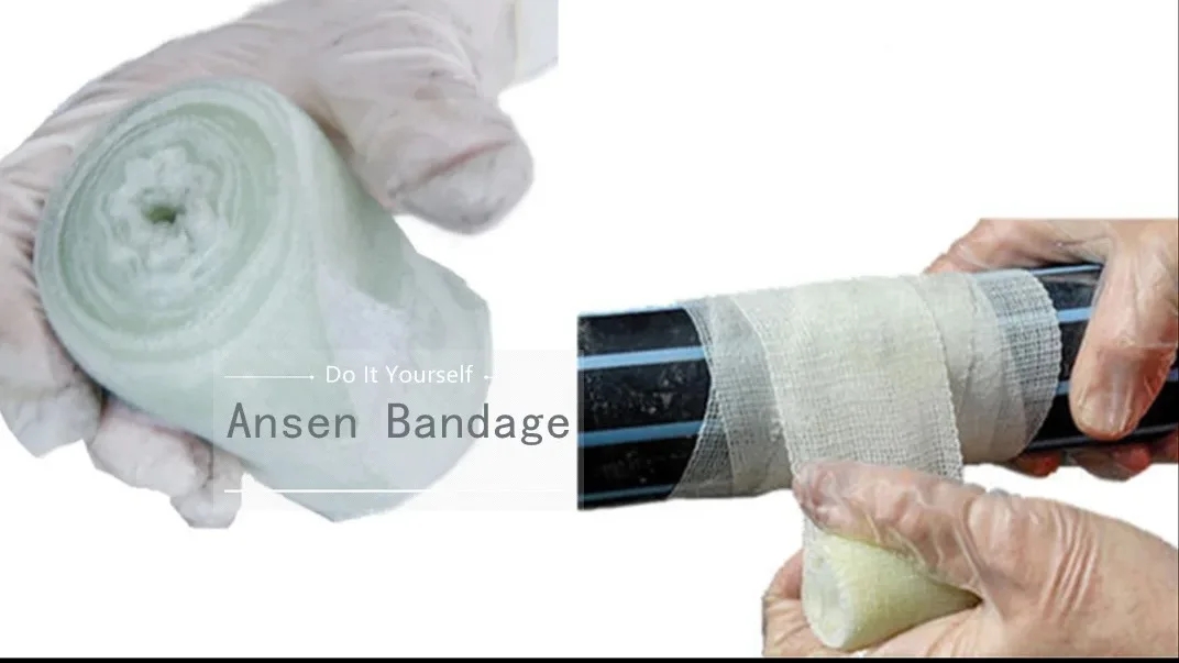 Polyurethane Resin Armor Bandage Pipe Repair System Water Activated