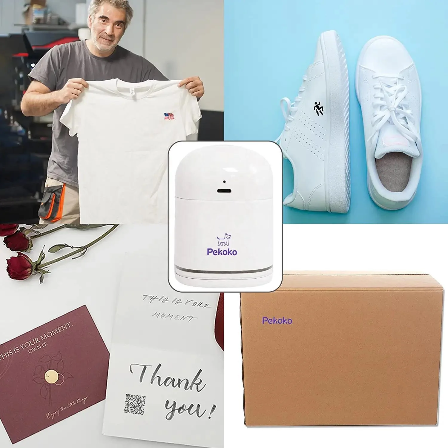 Personal Logo Product Smallest Colorful Portable Online Mini Hand Held Inkjet Printer for t Shirt Notebook Metal Printing