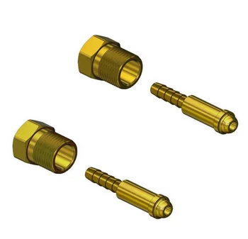 5/8in-18 RH argon inert gas hose coupler connection Argon Nut & Nipple with Argon nipple 1/4 inch