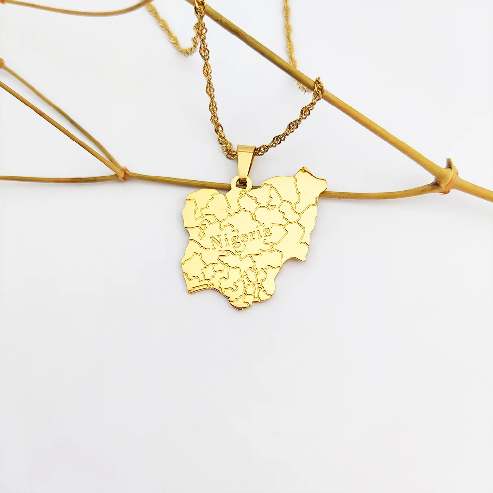Customized Country Name Map Pendant Gold Color Syrians Maps Charm Necklace