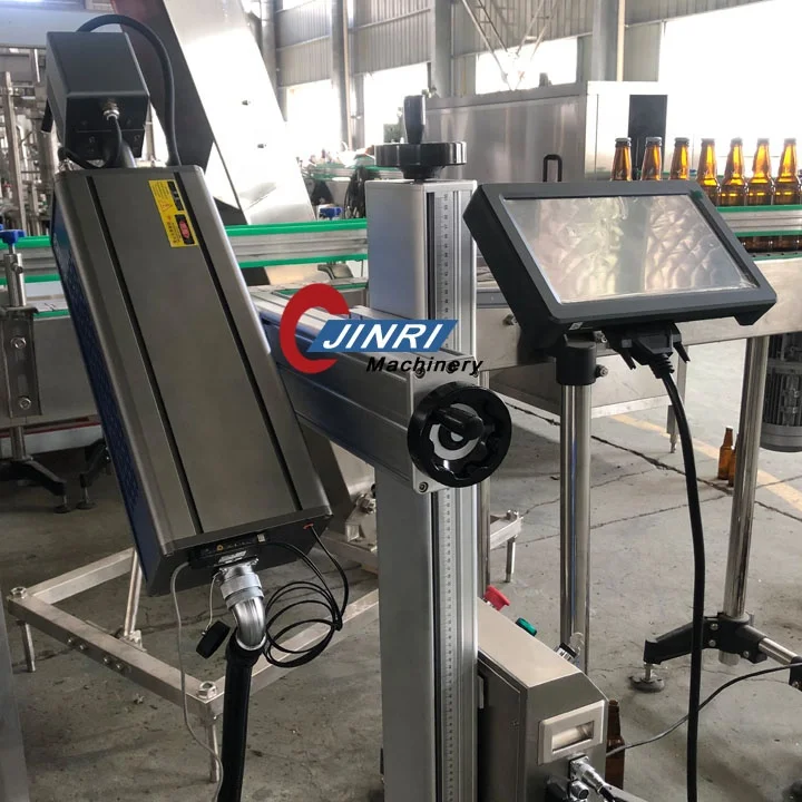 Beer Glass Bottle Laser Date Printer Machine