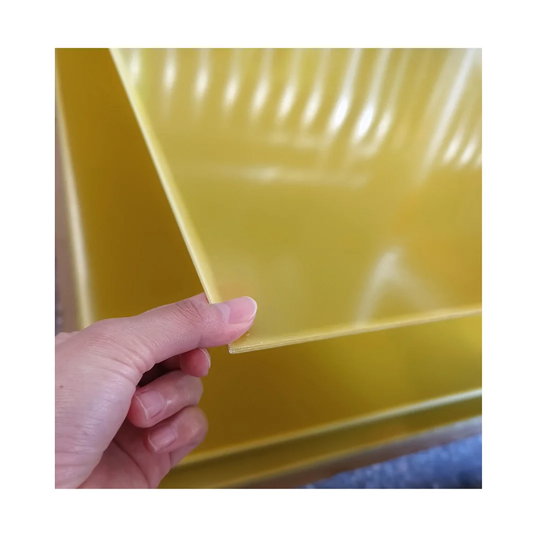 Yellow Epoxy Fiberglass Insulation Sheet 1.5mm 2mm FR4 G10 Fiber Glass Board