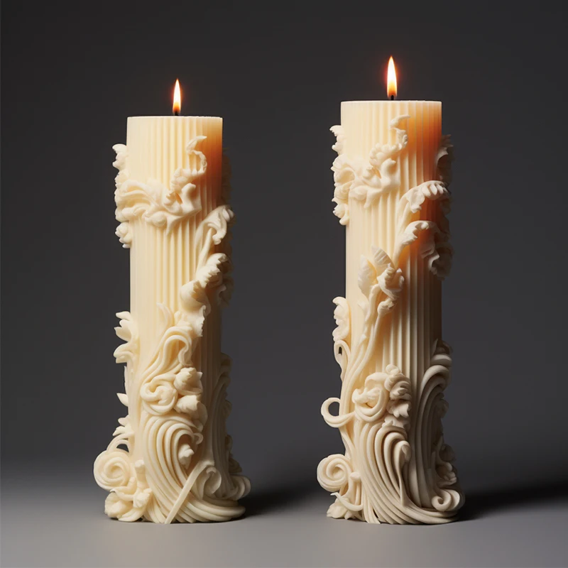 Dumo Pillar Candle Molds Custom Design Luxury Silicone Mould For Candle