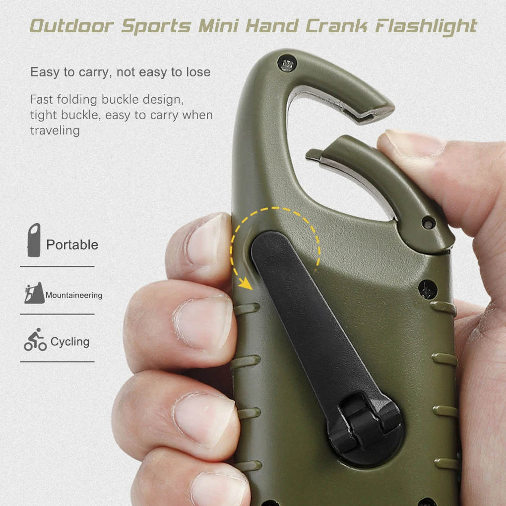 3 LED Zoom Flashlight Solar Power Wind-Up Hand Crank Aluminum Body Rechargeable for Outdoor Emergencies Camping Torch