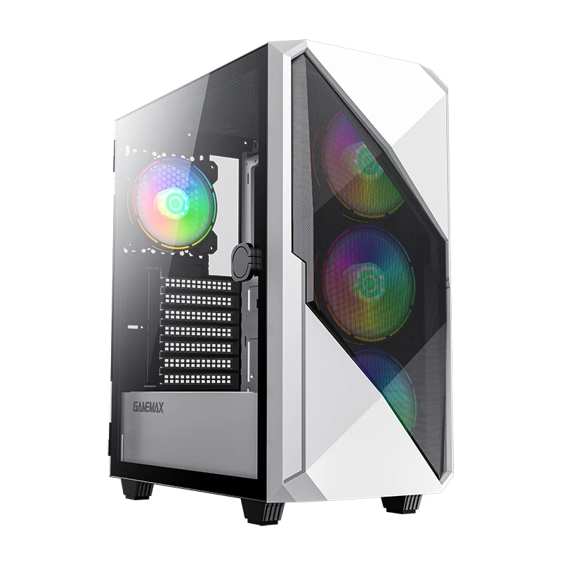 Gamemax Revolt ARGB Gaming Mid-Tower PC Case Tempered Glass, FanS Included  Supports Up to ATX | Revolt Buy, Best Price. Global Shipping.