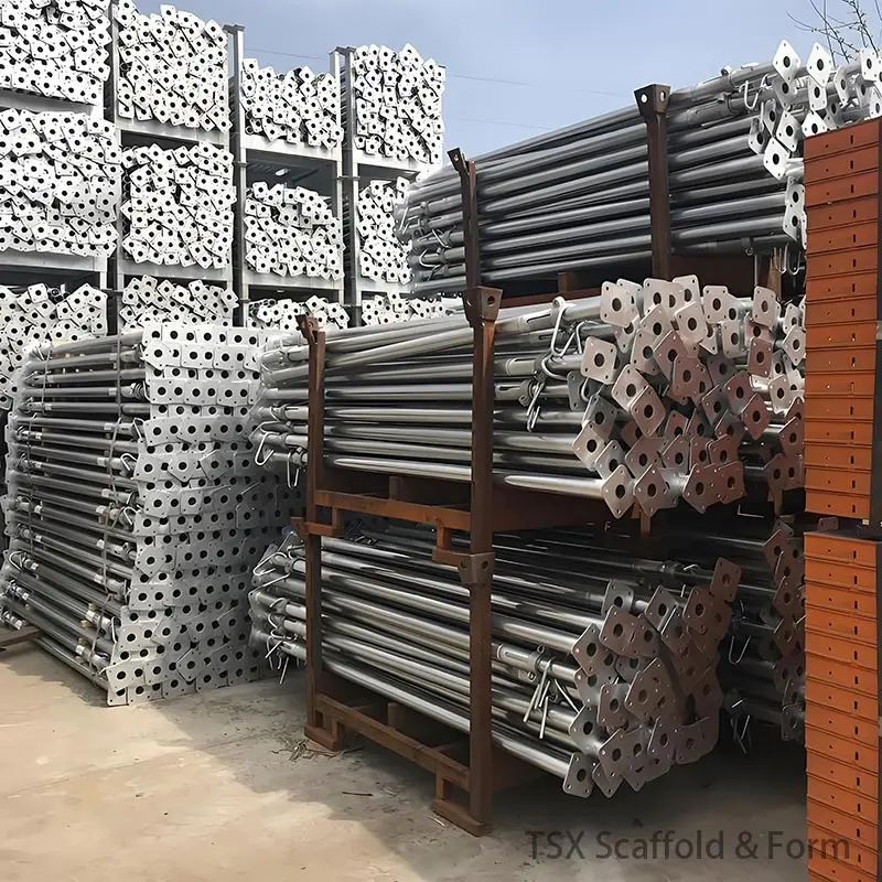 Adjustable Galvanized Steel Props for Scaffolding Construction-Suitable for Diverse Building Projects.Customization Available.