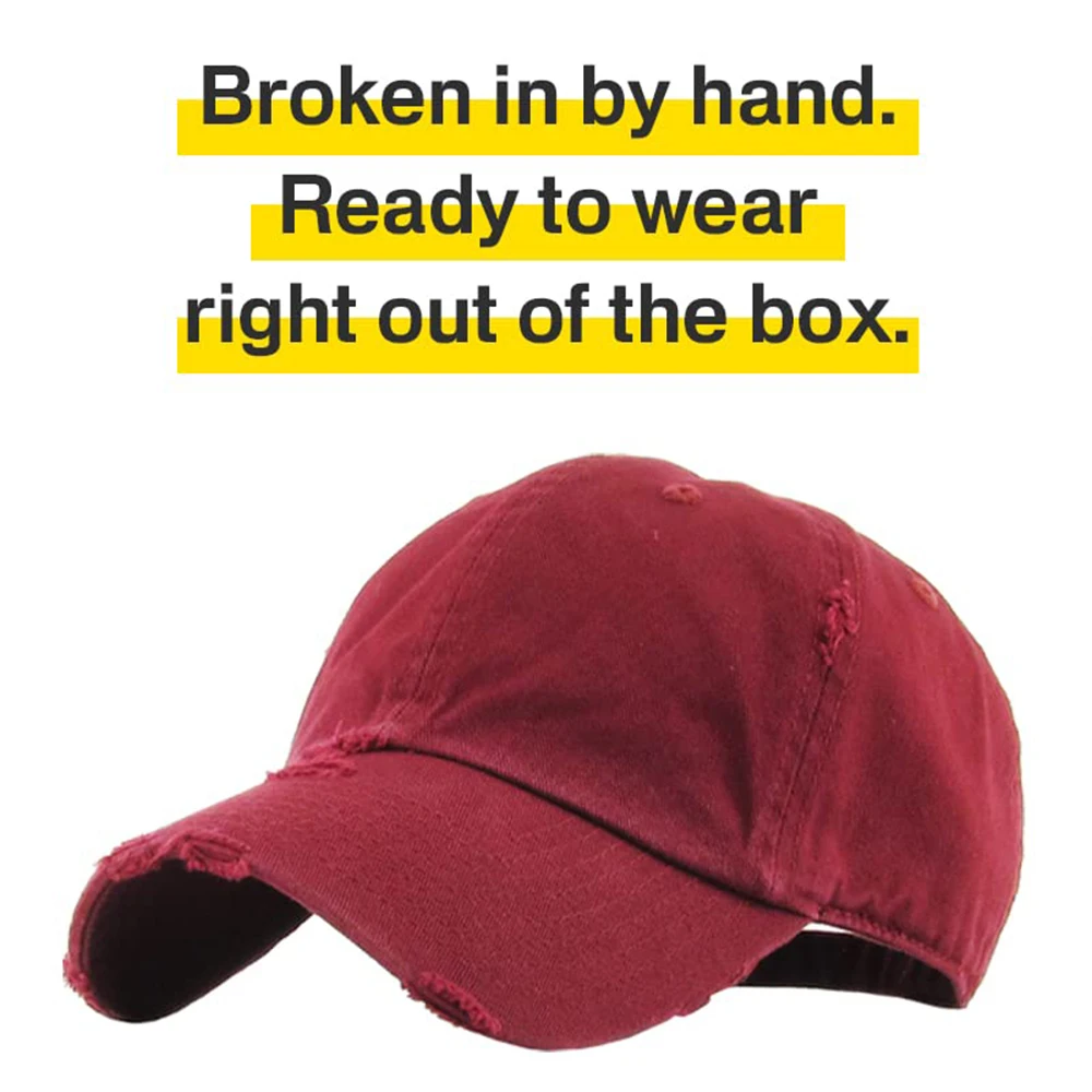 Custom 6 Panel Washed Out Distressed Unstructured Luxury Hats for Men With Custom Logo Dad Hat