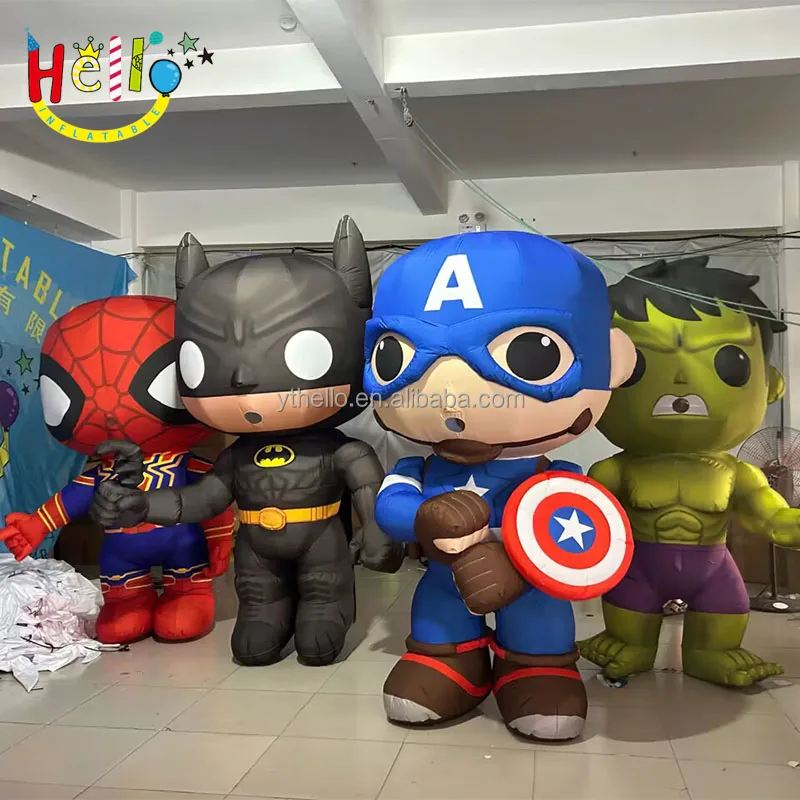 Parade Performance Inflatable Walking Cartoon Character Costume Inflatable Hero Costume