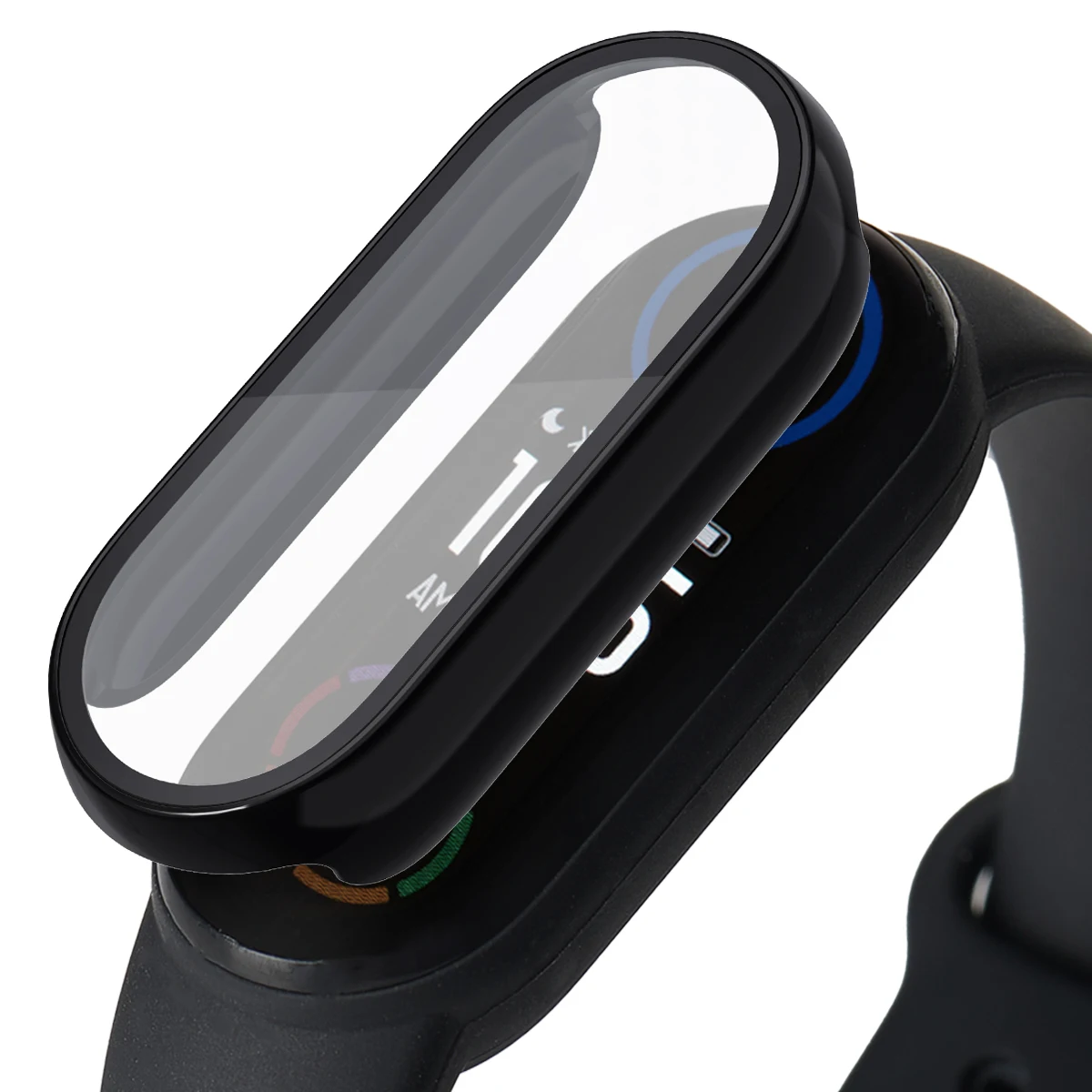 Роскошный чехол-рамка для часов из поликарбоната Xiaomi Mi band 3 4 5 6 защитный чехол экрана + пленка