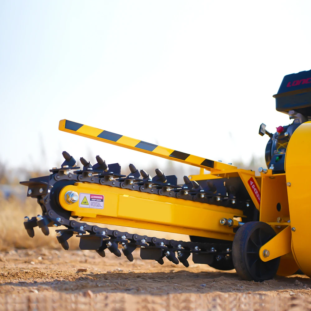 Mini Trench Machine Alibaba.com: AUSTTER 15HP gasoline engine rock digger with chain ...