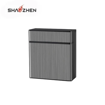 Wholesale Metal Cigarette Case Pack 40 Custom Personalized Engraved Waterproof Portable Smoking Case Classic Design Style