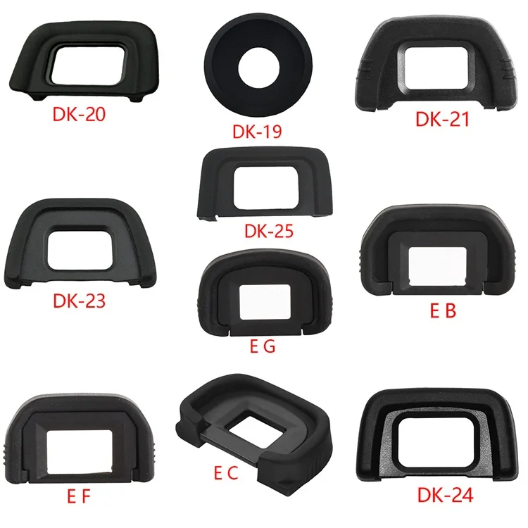 DK-20 Oogschelp Voor Nikon D5600, D5200, D5100, D5000, D3100, D70, D70S, D60, D50, D40 & D750 – Zachte Siliconen Zoeker Oogklep, 3-delige Set, Beschermt Tegen Licht En Krassen