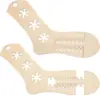 Molde de calcetines de madera-copo de nieve