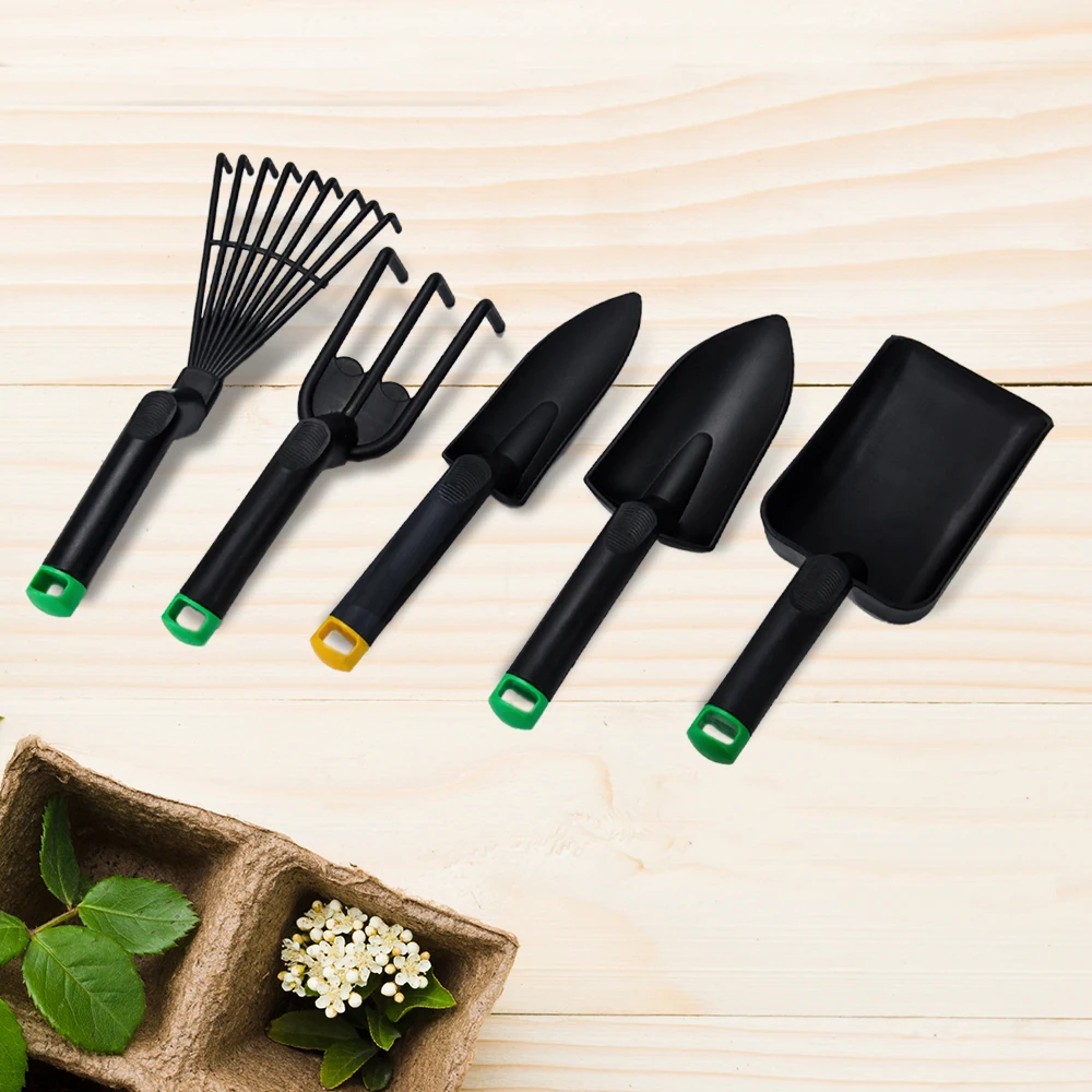 Hot Selling Lightweight and Durable Home Garden Planting Plastic Garden Tool 5-piece Kit