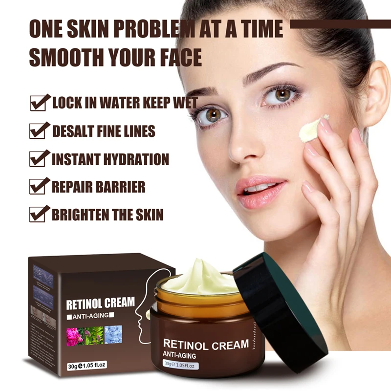 private label organic remove wrinkle hyaluronic acid moisturizer anti aging retinol face cream