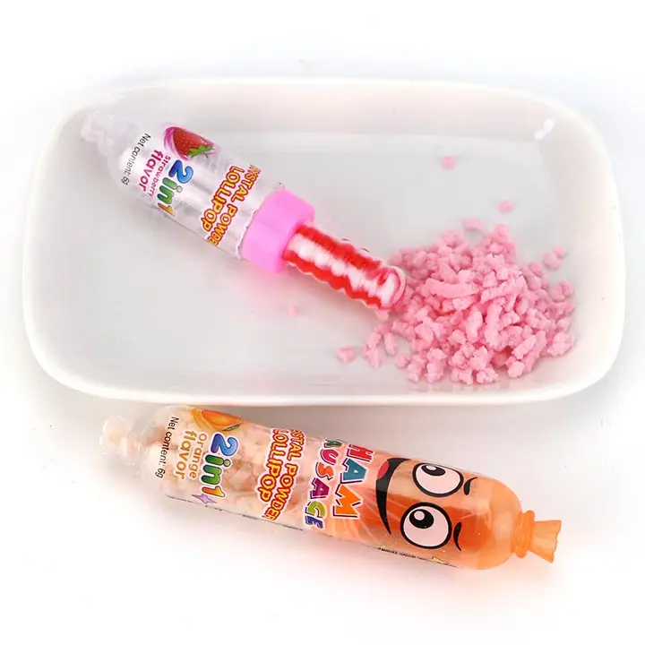 Lollipop with powder