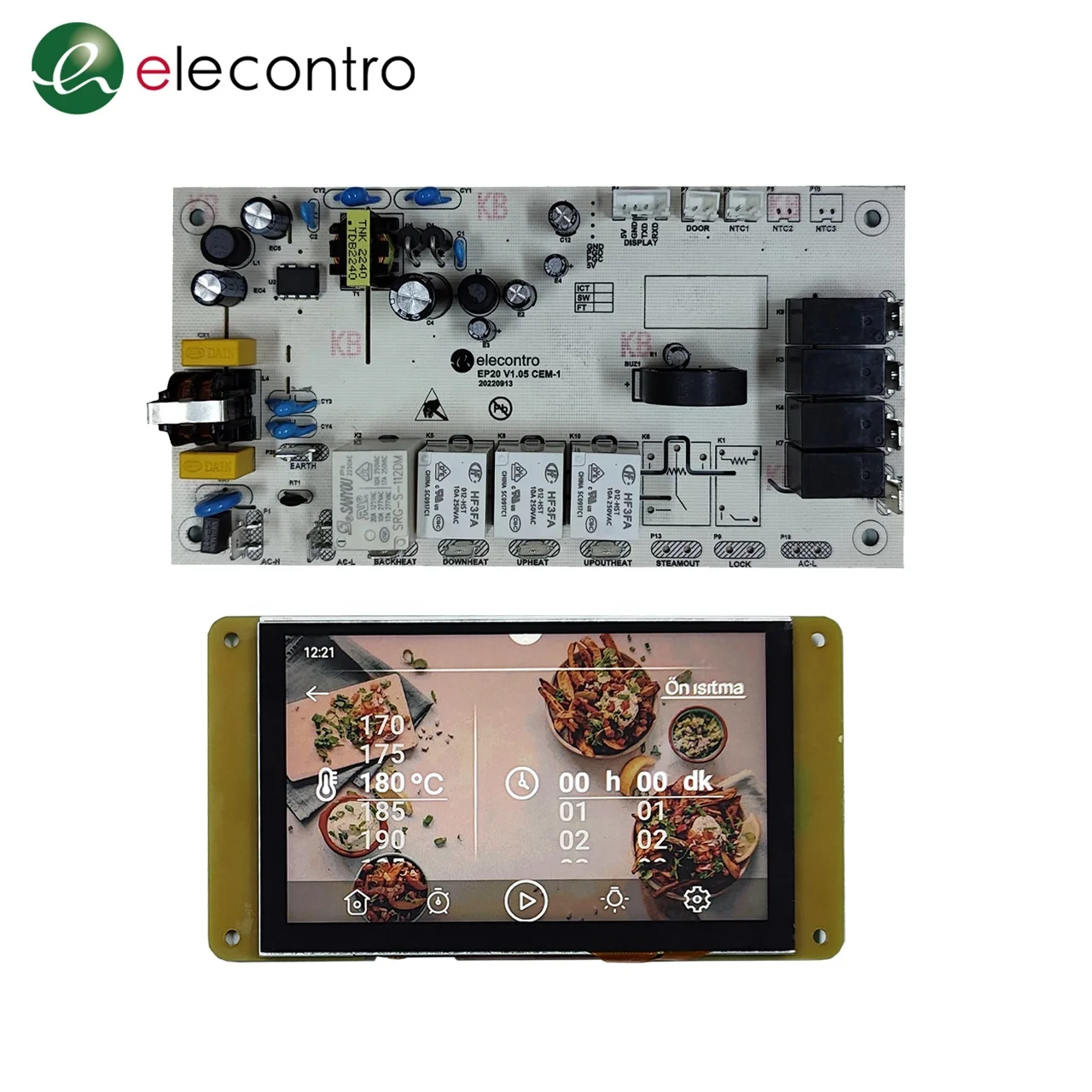 Color Touchable Tft Display Oven Control Board Buy Electric Oven