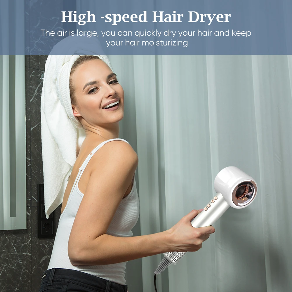 Powerful Fast Drying High Speed Negative Ion Hairdryer 1800W Professional Blow Dryer