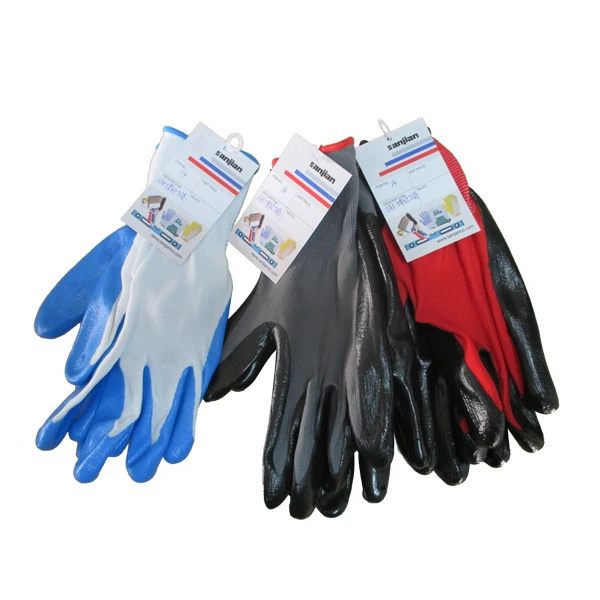 nylon rubber gloves