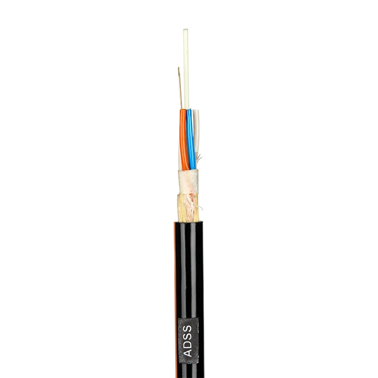 12 24 48 Core Light Weight Single Mode ADSS 24 Core Fiber Optic Cable Price Per Meter Cable Fiber Optic