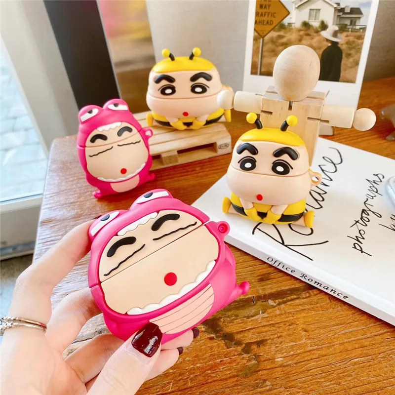Custodia Per Air Pods Simpatico Cartone Animato 3d Pastello Shin-chan  Coccodrillo Ape Custodia In Silicone Per Airpods 1 2 Pro Accessorio Per  Auricolari Wireless - Buy Per Airpods Pro Caso,Personalizzato Caso Di