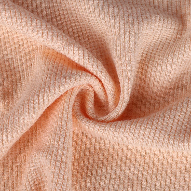 
 China Factory Good Price Knitted Modal Cotton Various Colors Drop Needle Soft Rib Fabric  
