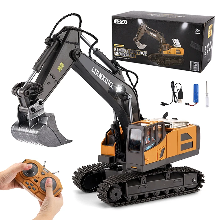 Metal Alloy 2.4ghz Remote Control Truck Model Excavator Odm