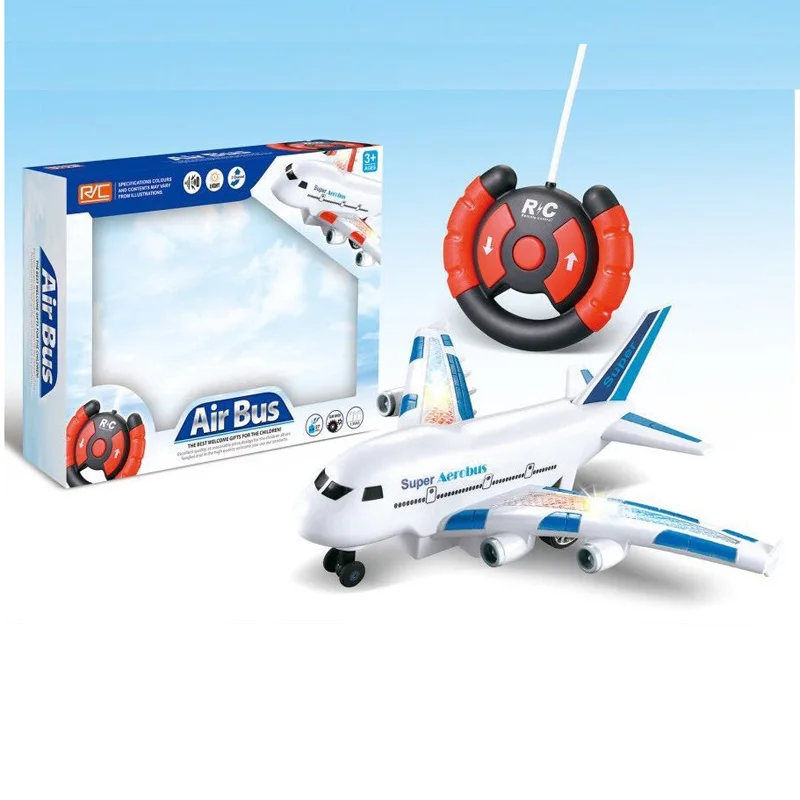 Aerobus Rc De Brinquedo Com Controle Remoto E Avião Para Crianças /  Presentes