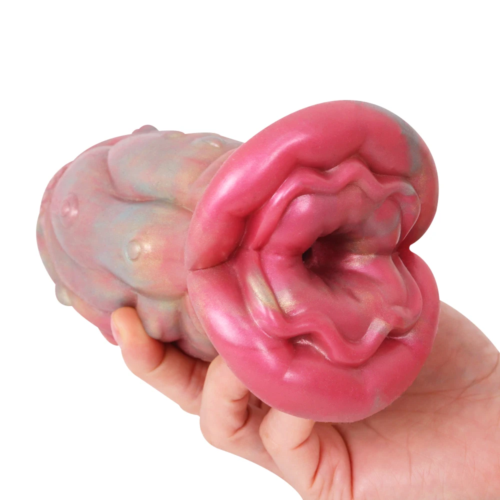 Fantasy Silicone Tight Textured Thick Lips Shape Male Masturbator for  Enhanced Stimulation & Penis Training Pocket Pussy Sex Toy